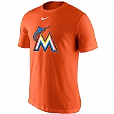 Men's Miami Marlins Nike Orange Batting Practice Logo Legend Performance T-Shirt,baseball caps,new era cap wholesale,wholesale hats